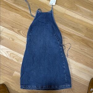 Denim Halter Dress